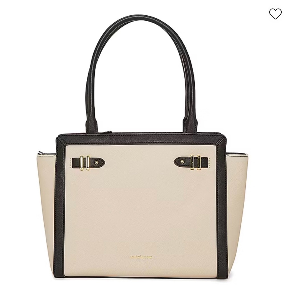 Liz Claiborne Tuxedo Tote Bag